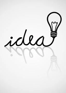 Idea Typography Stock Illustration