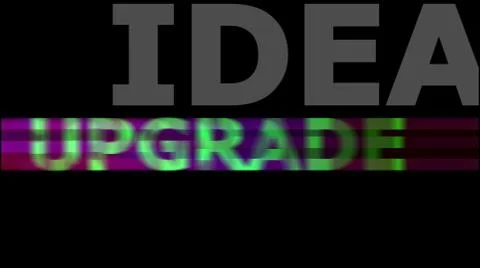 Idea updates. The idea of an upgrade. Illustrazione stock