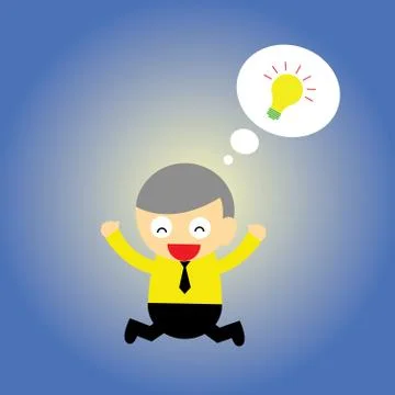 Idea vector cartoon Stock Illustration