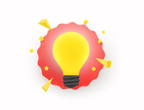 Idea vector concept. 3d vector illustration Stock Illustration