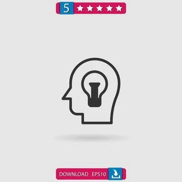 Idea vector icon Illustrazione stock