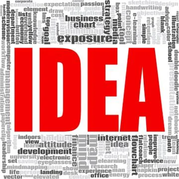 Idea word cloud 스톡 일러스트