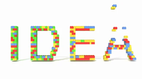Idea word, word animation  for use in presentations, manuals, design, etc. 스톡 동영상 39717624