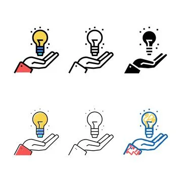 Idea work concepts color icon vector color Stock Illustration