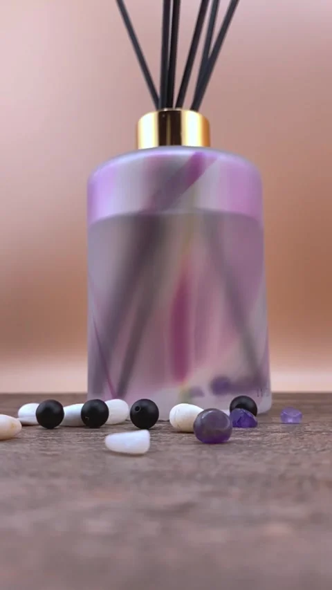 Ideal for aromatherapy, lifestyle blogs, or relaxation-themed content. Stock Footage 313472181