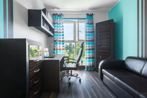Ideal space to work at home Stock-Fotos