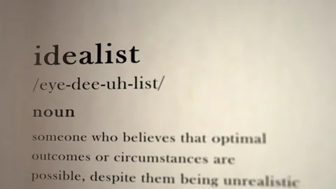 Idealist Definition 스톡 동영상 161649982