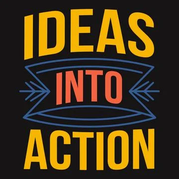 Ideas into Action G?? Transform Your Thoughts into Tangible Results and Succe Illustrazione stock