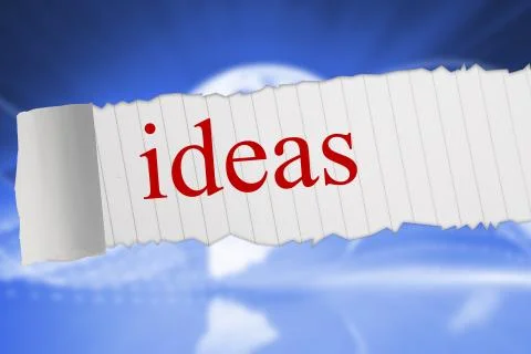 Ideas against global technology background Stock-Illustration