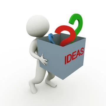 Ideas and questions Stock Illustration