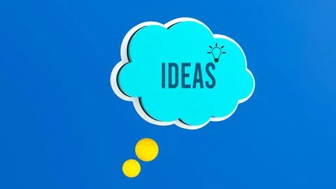 IDEAS bubble Stock Illustration