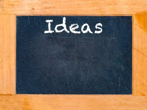 Ideas chalk board Stock Photos