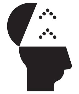 Ideas coming out from Human Brain - Icon Stock Illustration