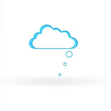 Ideas.... Conceptual image representing modern cloud computing. 스톡 사진