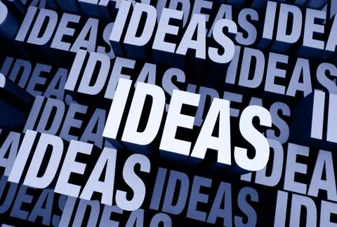 Ideas Everywhere Stock Illustration