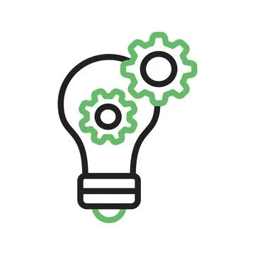 Ideas Generator Icon Image. Stock Illustration