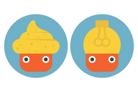 Ideas icons Stock Illustration