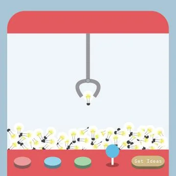 Ideas machine, Ideas concept Stock Illustration