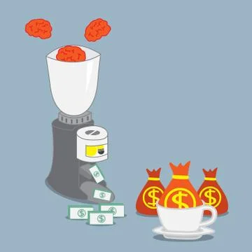 Ideas machine Stock Illustration