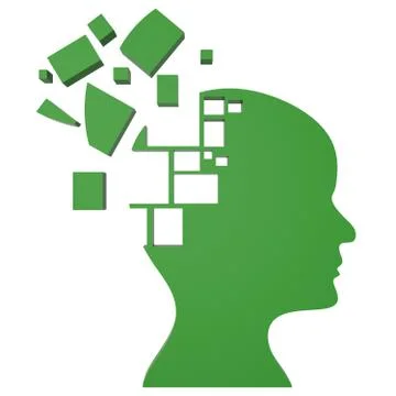 Ideas puzzle indicating think about it and contemplate reflection Stock Illustration