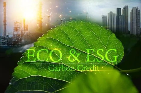 Ideas for reducing CO2 emissions, turning to clean energy for a green world.. Stock Photos