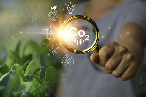 Ideas for reducing global warming Using renewable energy, clean energy and .. Stock Photos