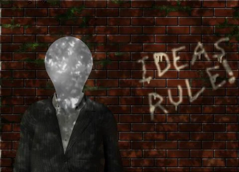 Ideas rule Stock Illustration