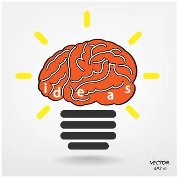 Ideas sign ,knowledge sign Stock Illustration