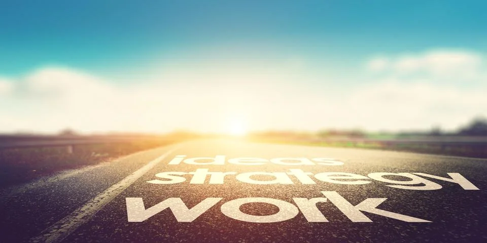 Ideas strategy work Stock Photos