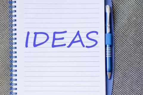 Ideas text concept Stock Photos