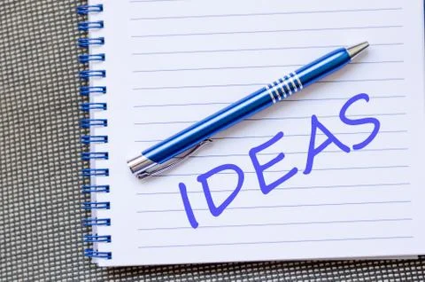 Ideas text concept Stock Photos
