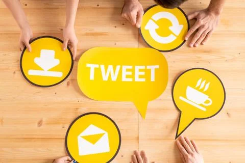 Ideas for tweet Stock Photos