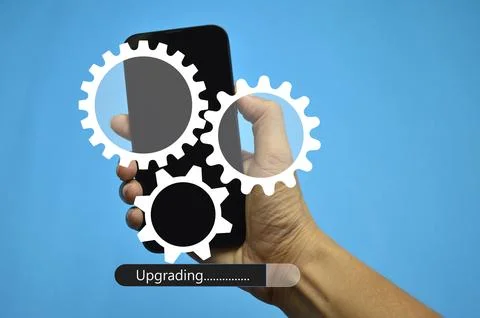 Ideas for upgrading smartphone and IT equipment Always up to date Stock Photos