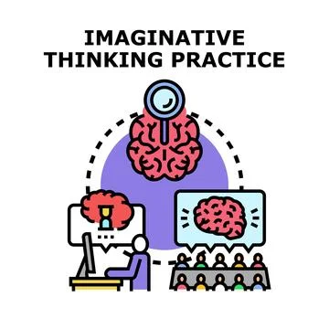 Ideation process and brain development practice 스톡 일러스트