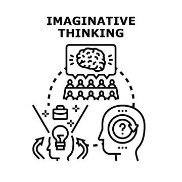 Ideation process inspiring creative thinking and innovation Stock Illustration