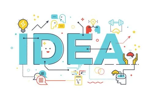 IdeaWord Illustrazione stock