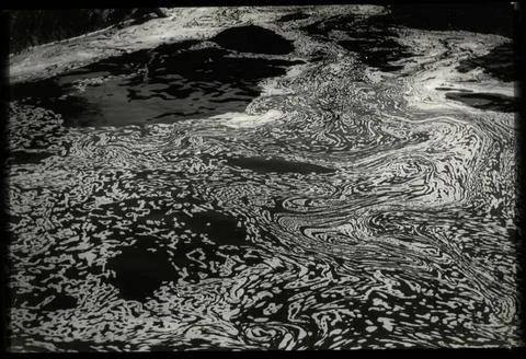ï»¿Decorative Nature : foam pattern on backwater pool ..., 07 May 1927, No 스톡 사진