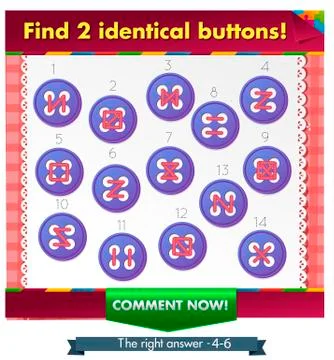 Identical buttons 2 Illustrazione stock