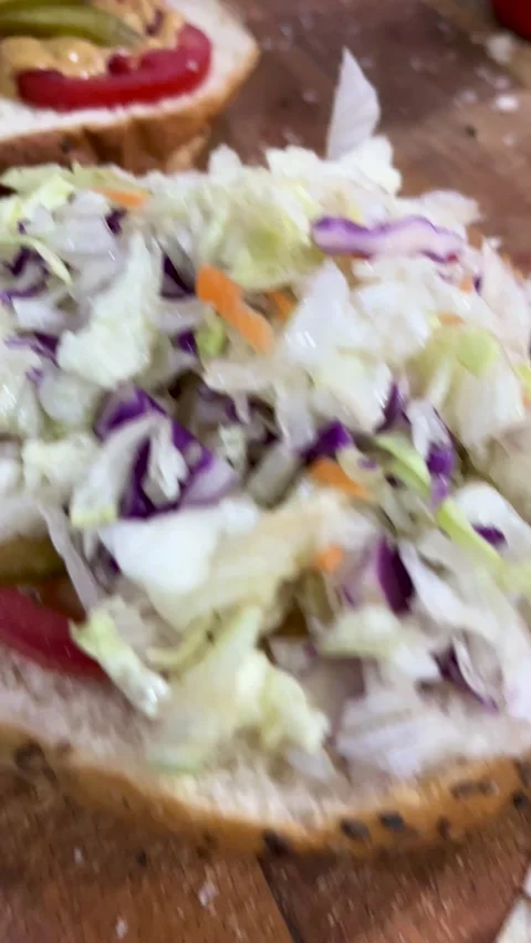 Identical scene as 7060 but slightly different angle showing the same toppings Stock Footage 309655888