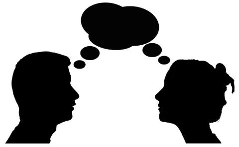 Identical thinking Stock Illustration