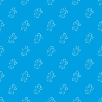 Identification army badge pattern seamless blue Stock Illustration