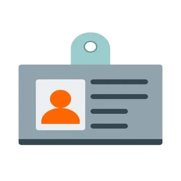 Identification Badge 스톡 일러스트