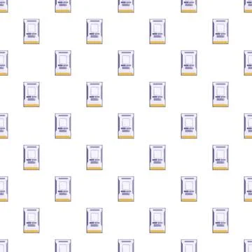 Identification badge pattern with security and access control theme 스톡 일러스트