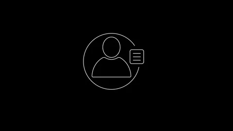 Identification card icon. Id card icon for apps and web sites and user Stock Footage 292901723