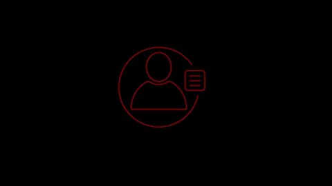 Identification card icon. Id card icon for apps and web sites Video stock 292901725