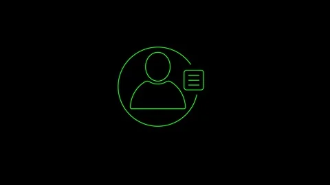 Identification card icon. Id card icon for apps and web sites. Stock Footage 292901728