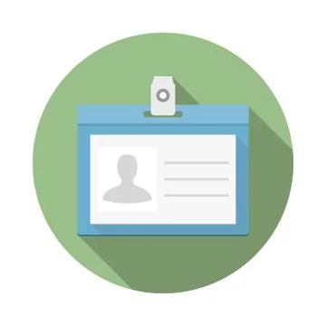 Identification Card Icon Stock Illustration