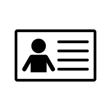 Identification card. Identification certificate. ID card. Vector. Stock Illustration