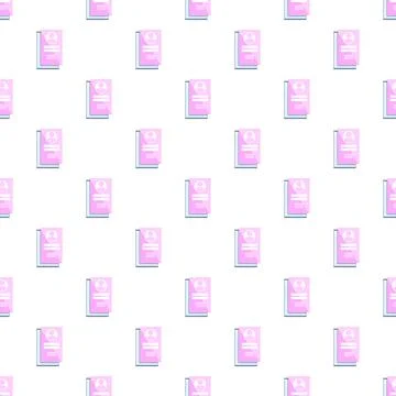 Identification card pattern creating a personal profile background Stock Illustration
