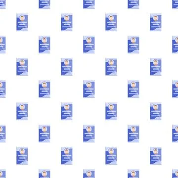 Identification card pattern for personal data verification 库存插图